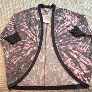 LulaRoe Tracy Cacoon Tie Dye Open Cardigan